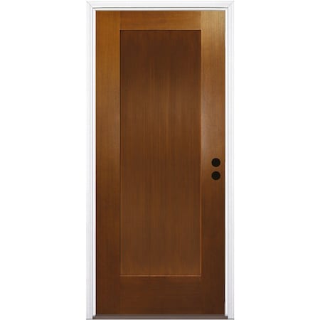 Codel Doors 36" x 80" Fir Grain Shaker Exterior Fiberglass Door 3068LHISPFG1PSHK69161DB